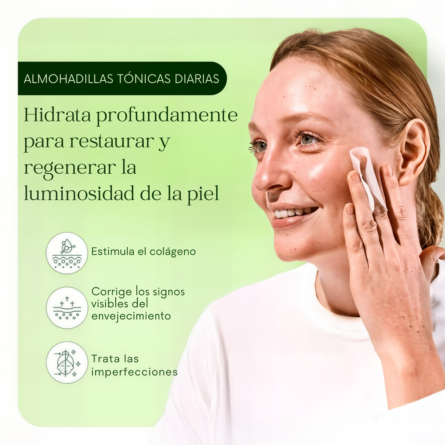 Discos coreanos profesionales de cuidado facial (100 unidades)